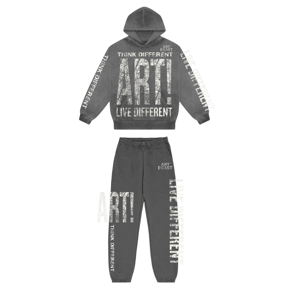 ARTBEAST - ART! - Garment Dyed Hoodie Set