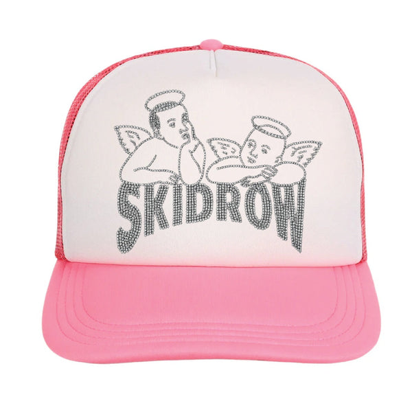 Pink Baby Angel Crystal Trucker 06