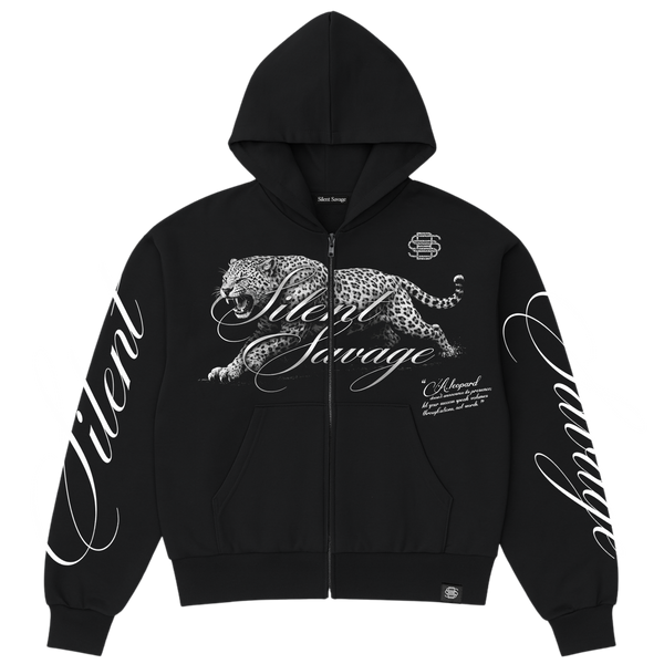 Leopard Zip Hoodie
