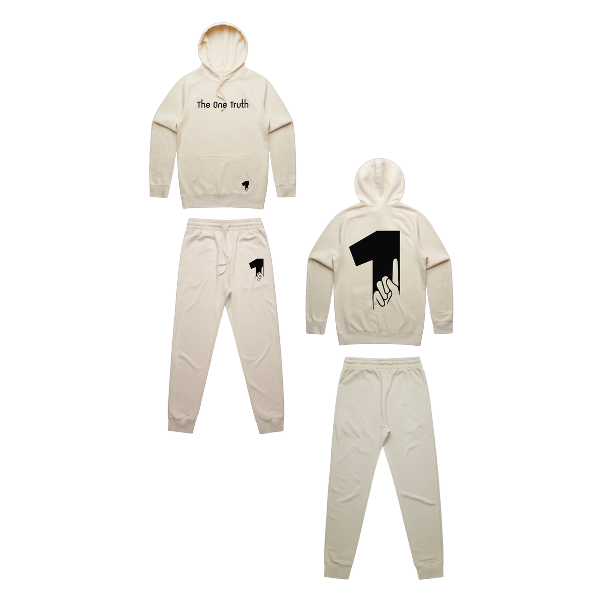 The One Truth™ Classic Hoodie Set  - Creme