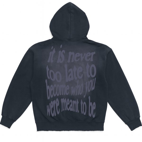 Never Too Late Potassium Dyed Hoodie