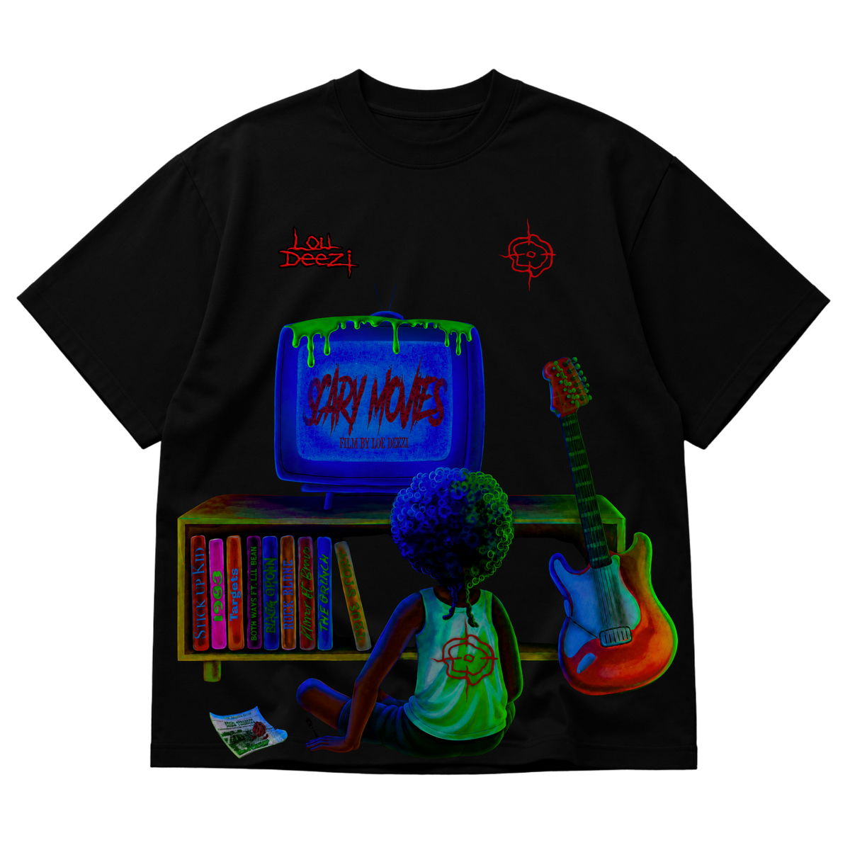 Lou Deezi Scary Movies Tee