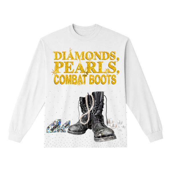 Diamond's, Pearl's & Combat Boots Long Sleeve