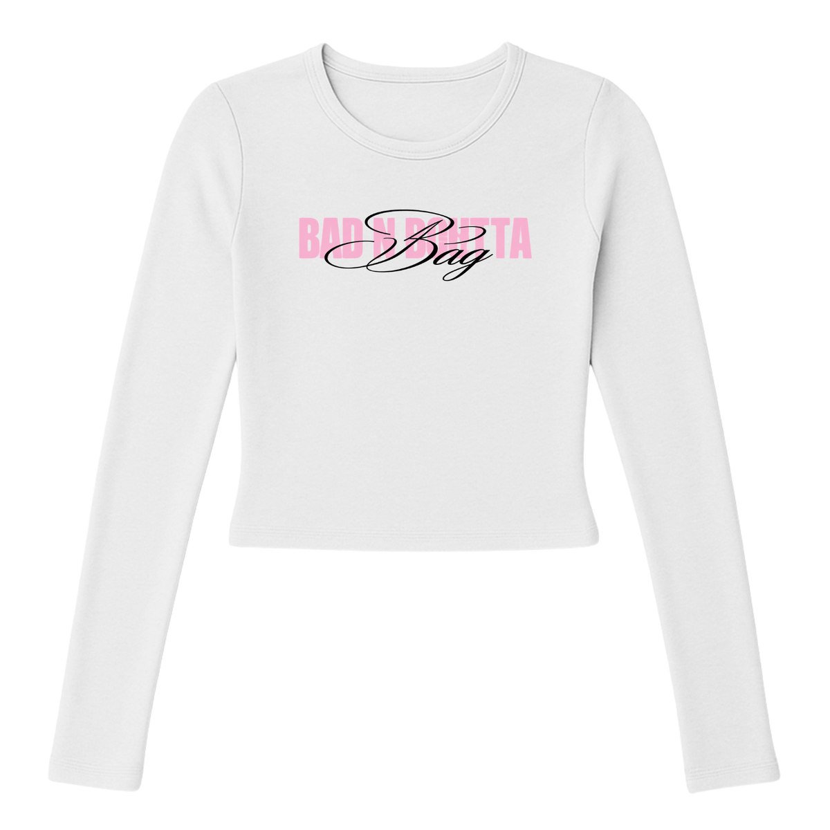 'Bad n Boutta Bag' Longsleeve Baby Tee