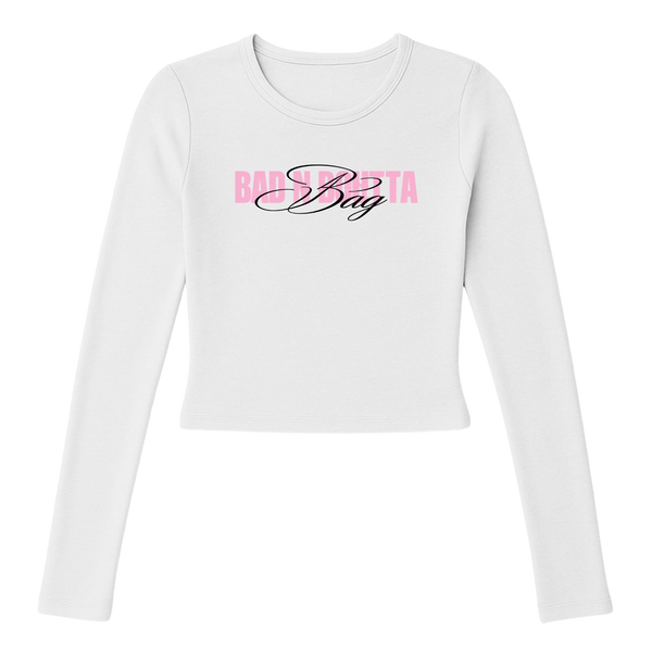 'Bad n Boutta Bag' Longsleeve Baby Tee