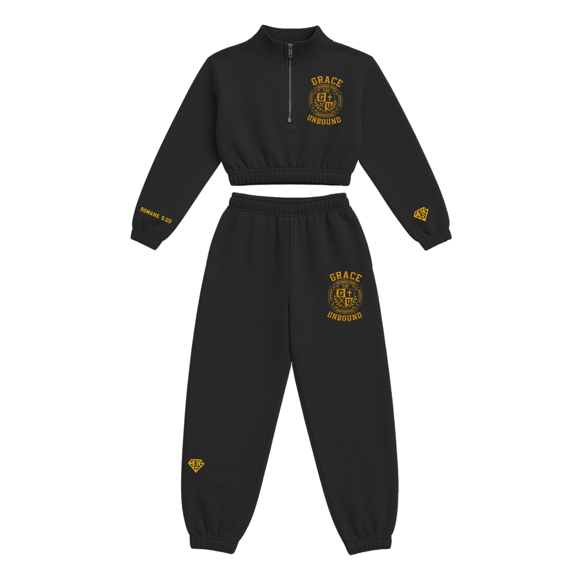 4:16 Grace Unbound Flex Fleece Crop Zip Set