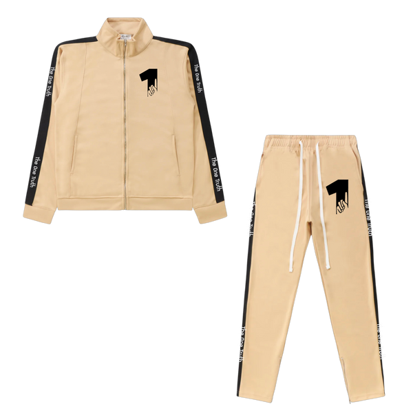 The One Truth - Tracksuit Set Tan & Black