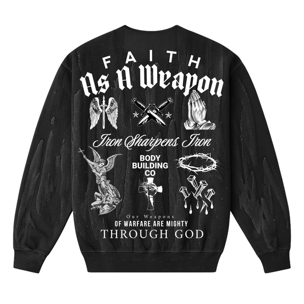 Faith As A Weapon Collectors Drip Dye Crewneck