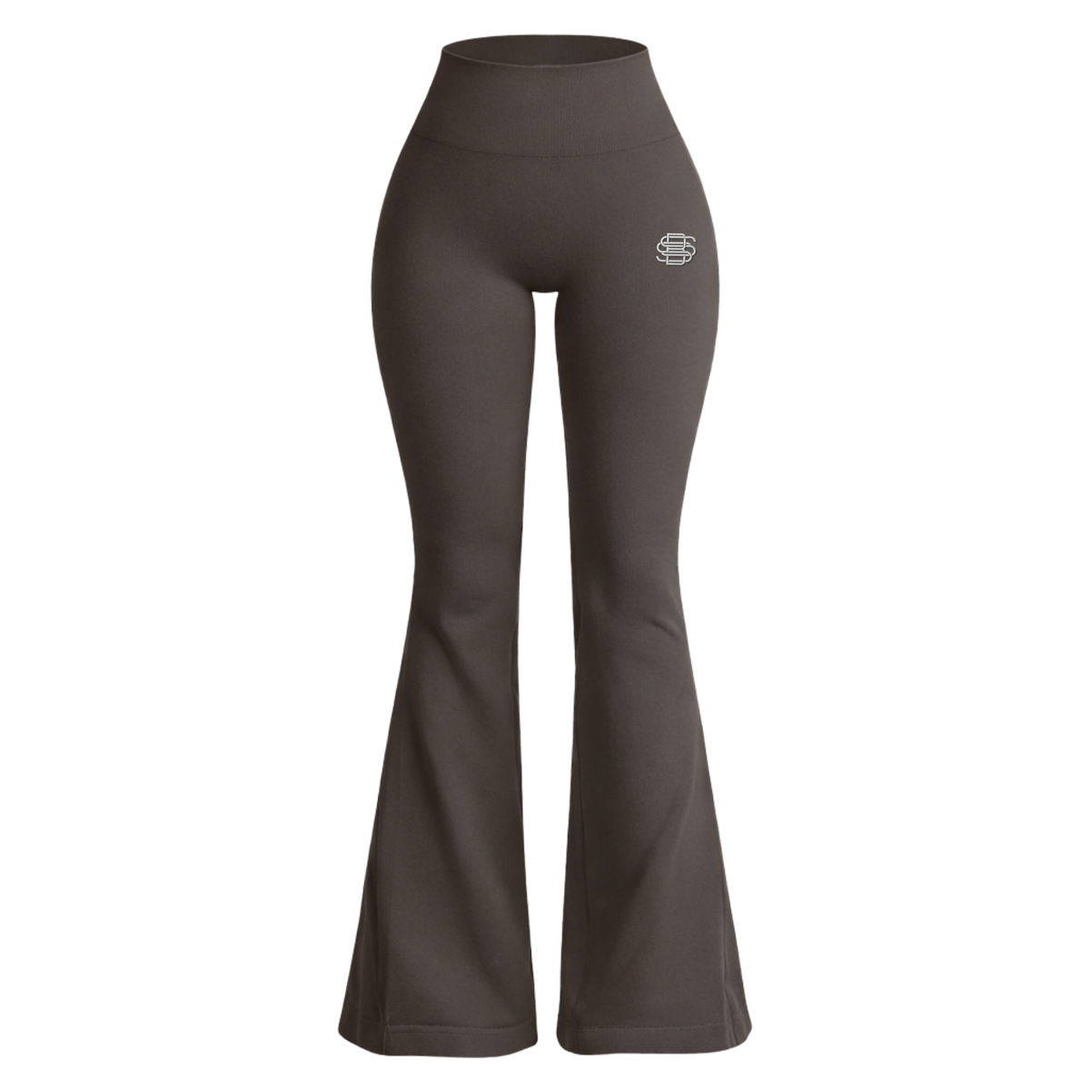 SSB Ribbed High-Waisted Flared Pants