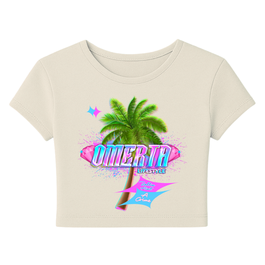 Omerta Lifestyle - Women's Solid Crop Tee