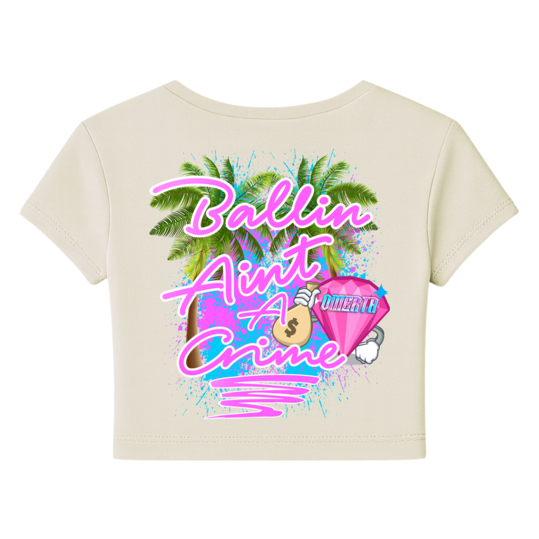Omerta Lifestyle - Women's Solid Crop Tee