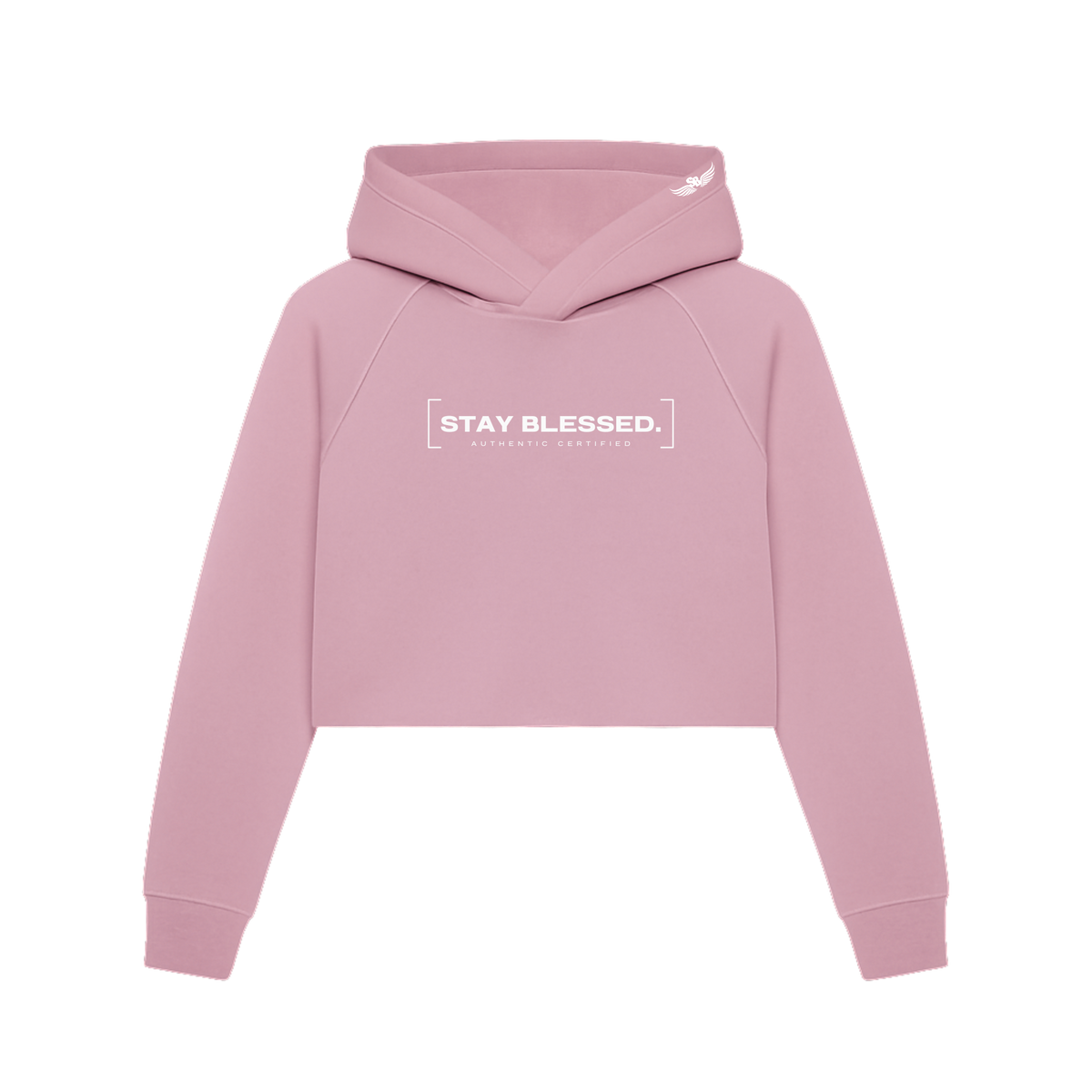 Authentic Certified  - Pastels - Crop Hoodie
