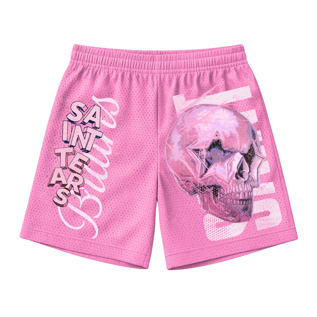 Saint Tears x BB Skull Mesh Shorts