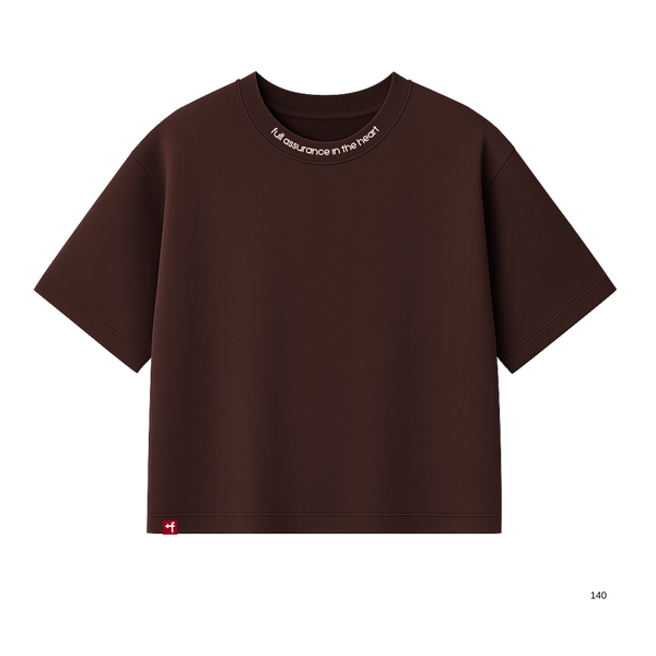 Full Assurance In The Heart Boxy Crop T-Shirt