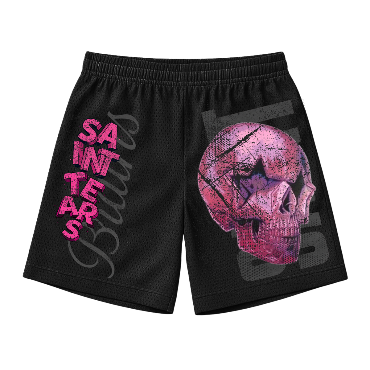 Saint Tears x BB Skull Mesh Shorts