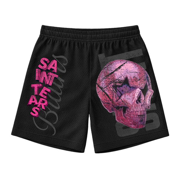 Saint Tears x BB Skull Mesh Shorts