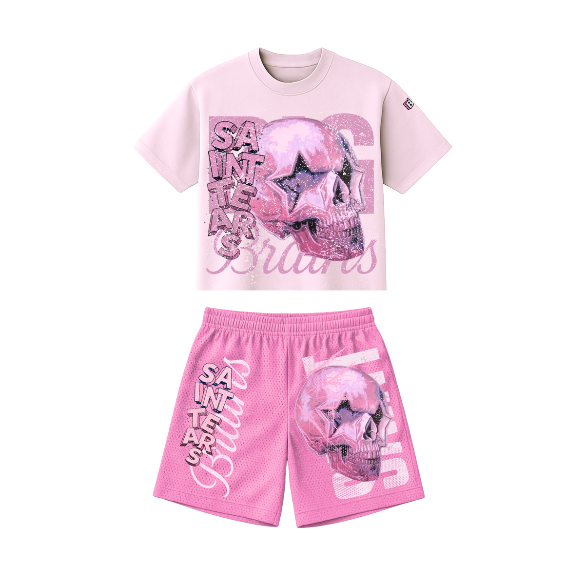 Saint Tears x BB Skull Shirt/Short Set
