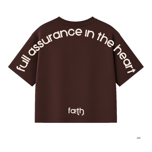 Full Assurance In The Heart Boxy Crop T-Shirt