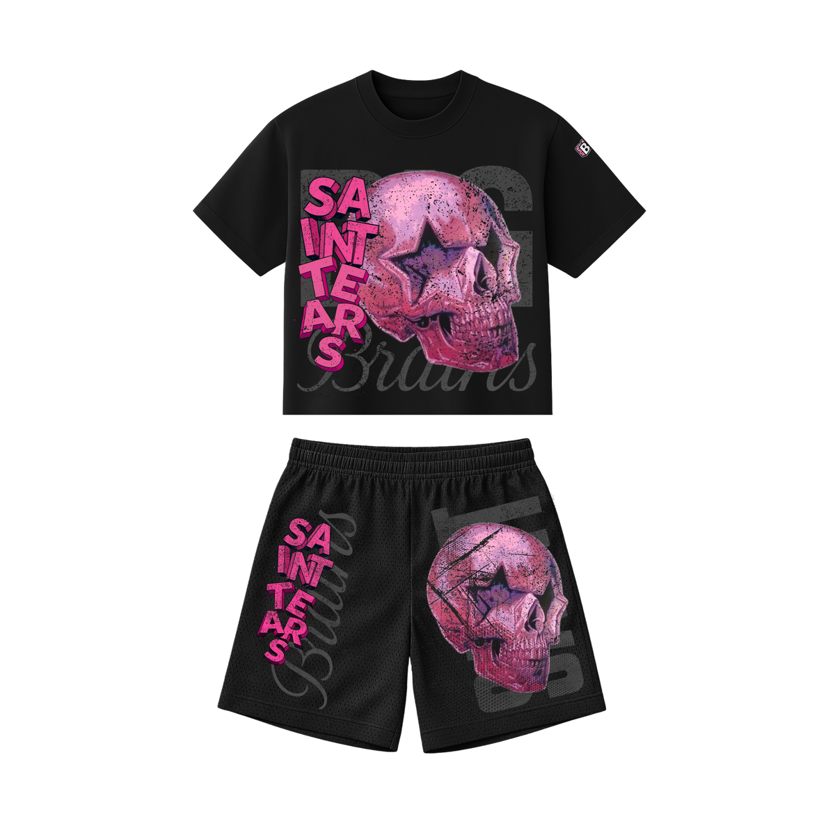 Saint Tears x BB Skull Shirt/Short Set