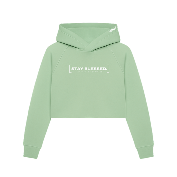 Authentic Certified  - Pastels - Crop Hoodie