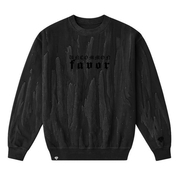 4:16 Uncommon Favor Drip Dye Crewneck