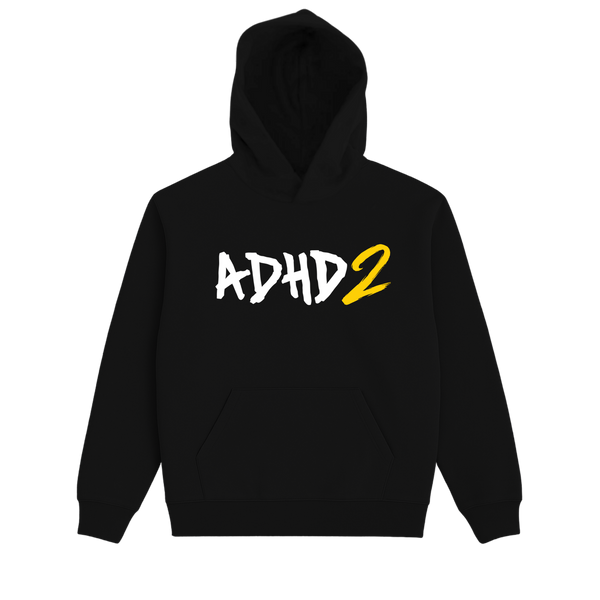 ADHD2 Text Logo Terry Hoodie