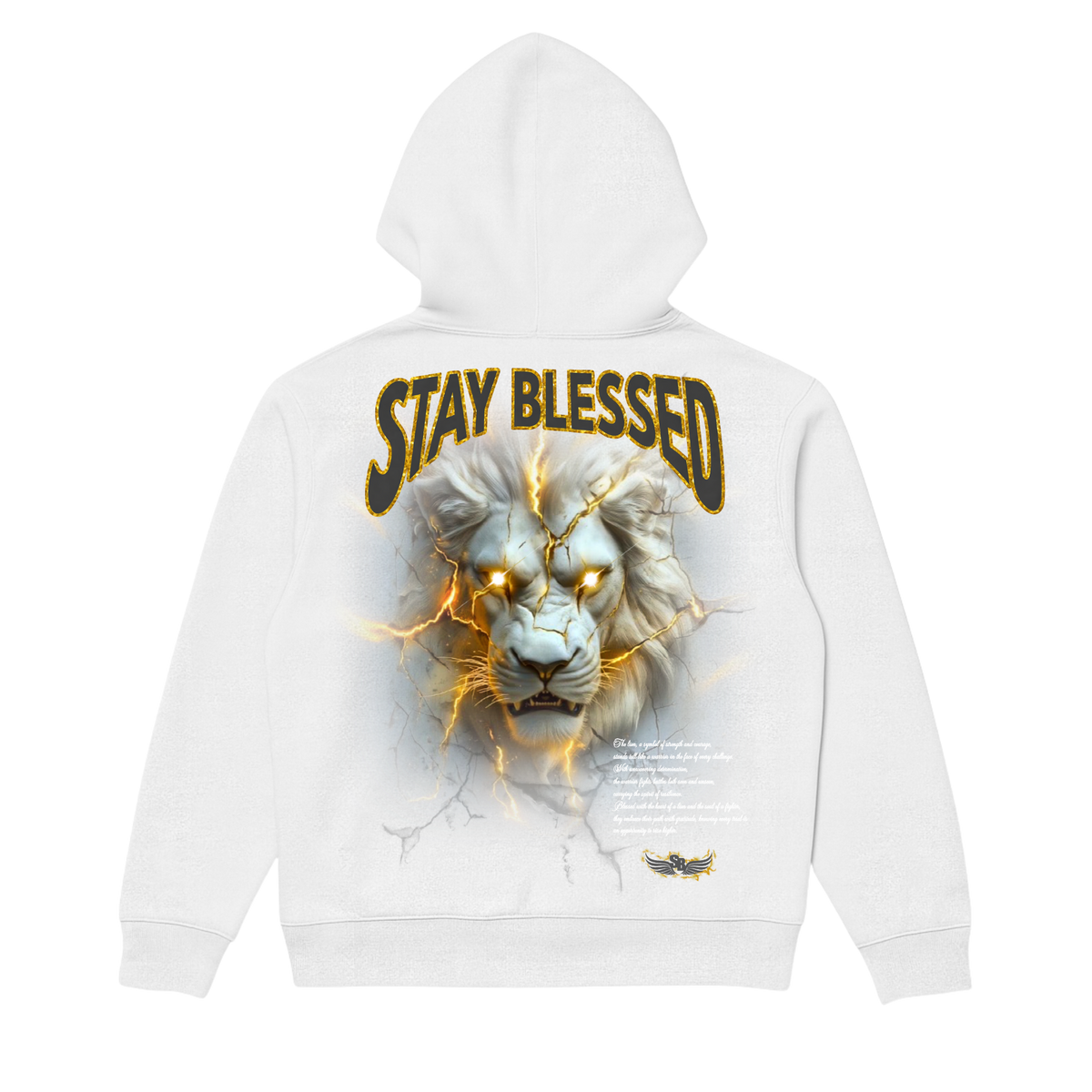 Stay Blessed King Of The Jungle Hoodie Black