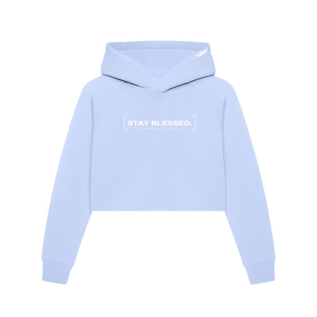 Authentic Certified  - Pastels - Crop Hoodie