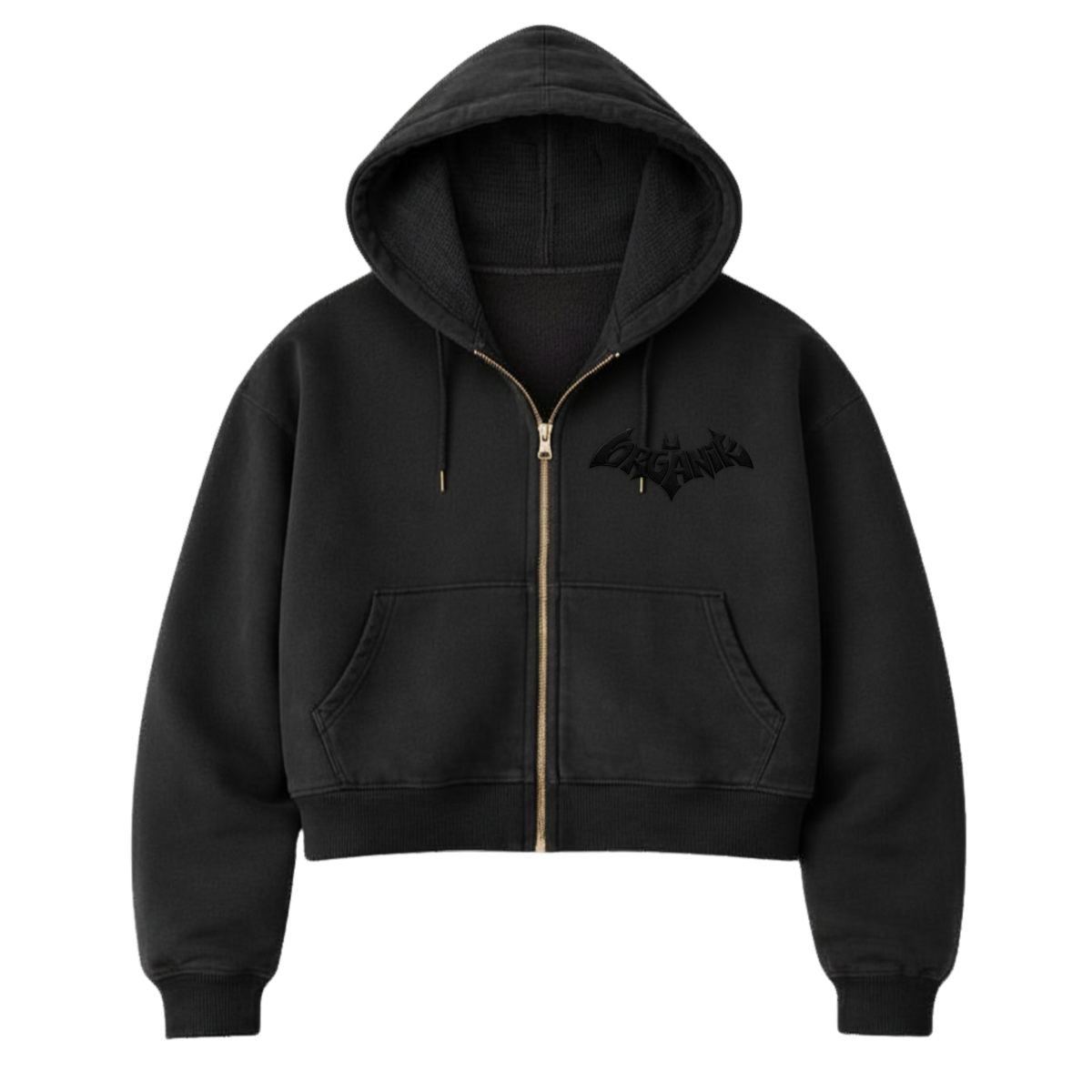 Women's Crop Zip Hoodie