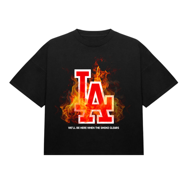 LA FIRE Heavy Tee - Navy
