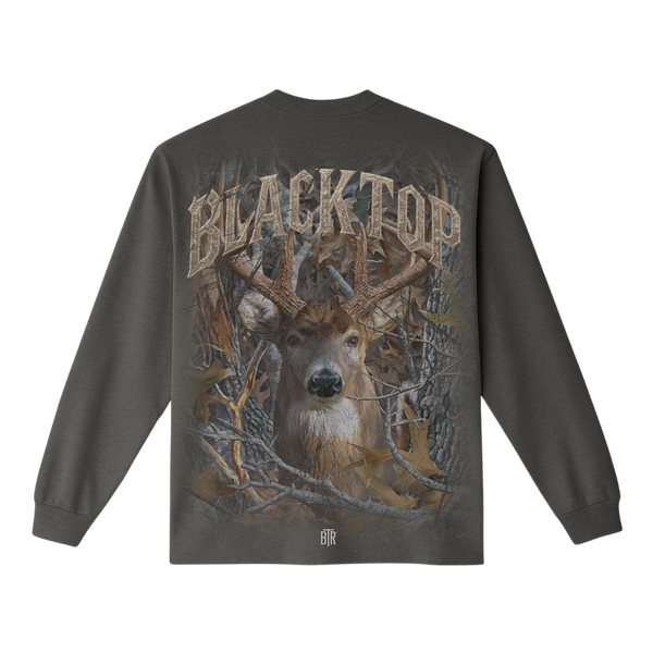 Black Top Garment Dyed Long Sleeve