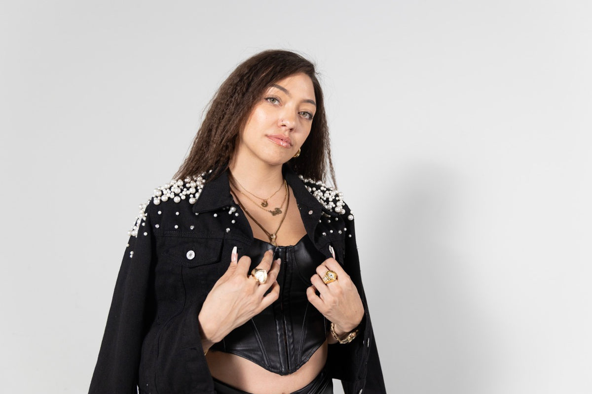 Fatigued & Fly Girl Gang Denim Jacket - Black