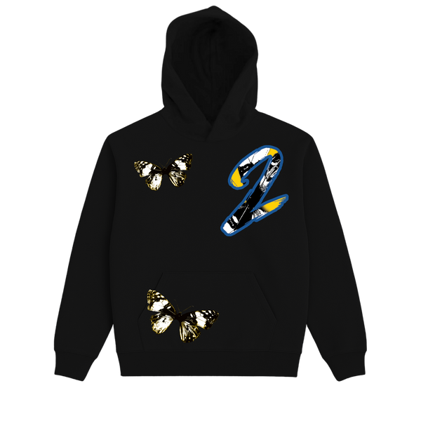 Multi Butterfly Terry Hoodie