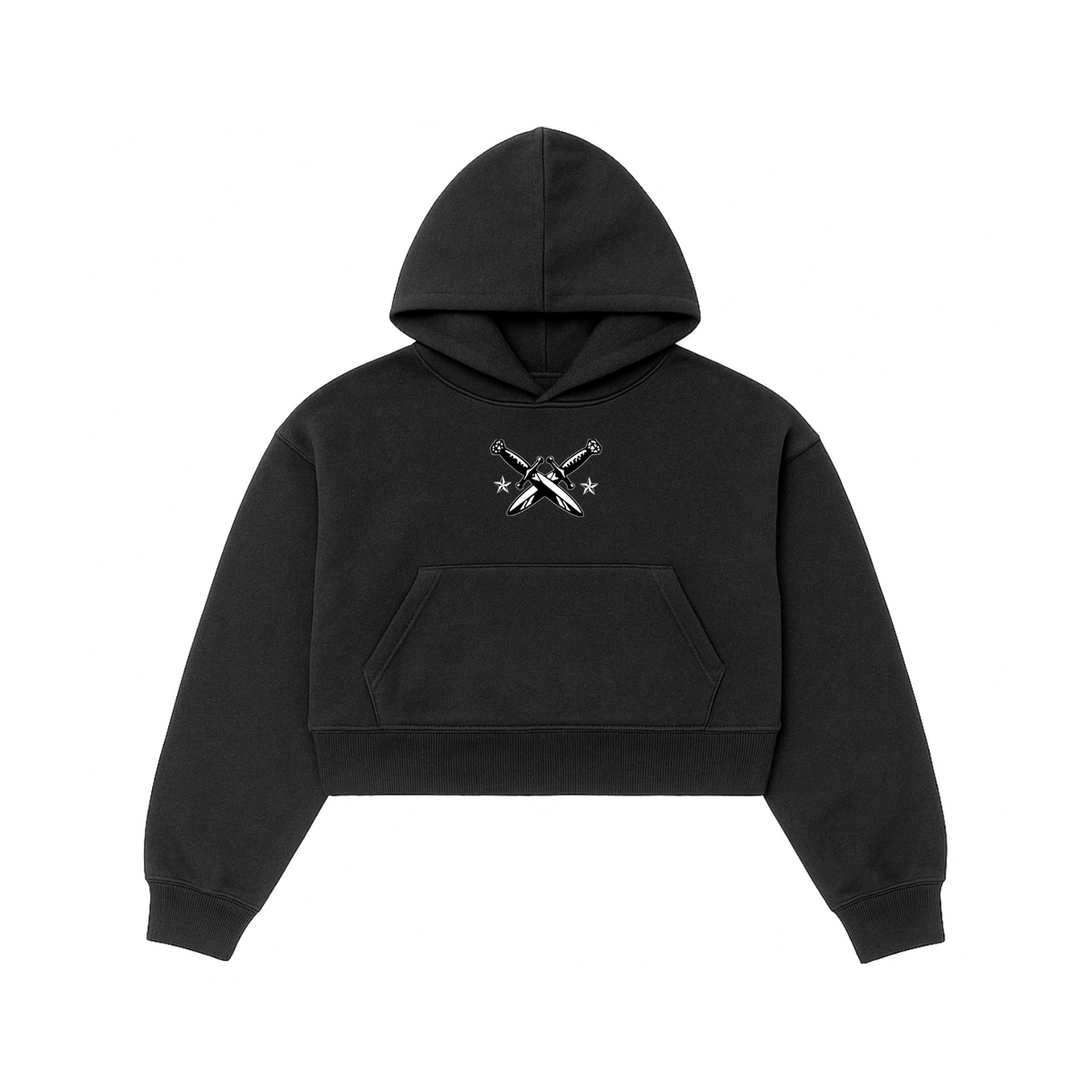 Ladies Cropped Boxy Hoodie