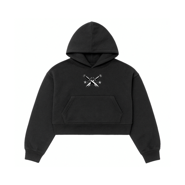 Ladies Cropped Boxy Hoodie