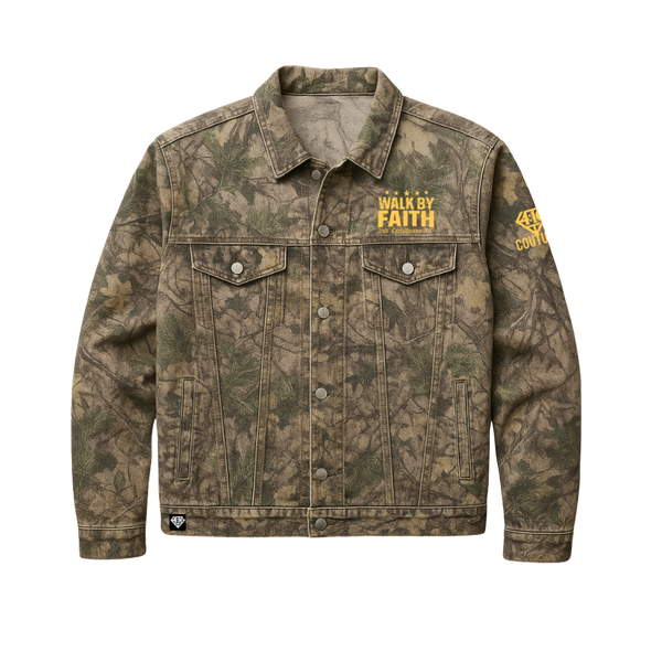 4:16 Uncommon Favor Camo Denim Jacket