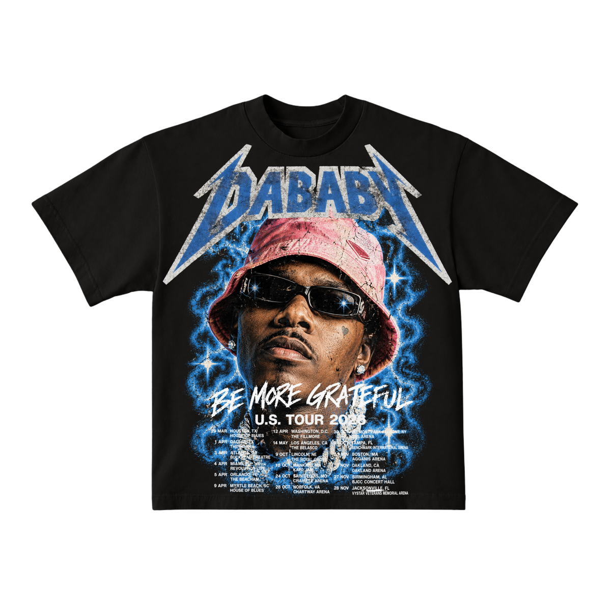 DaBaby Be More Grateful Tour Tee