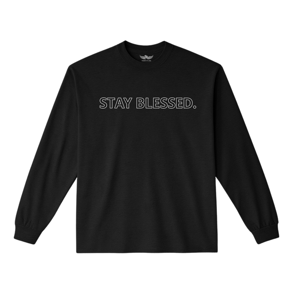 Stay Blessed Garment Dyed Long Sleeve