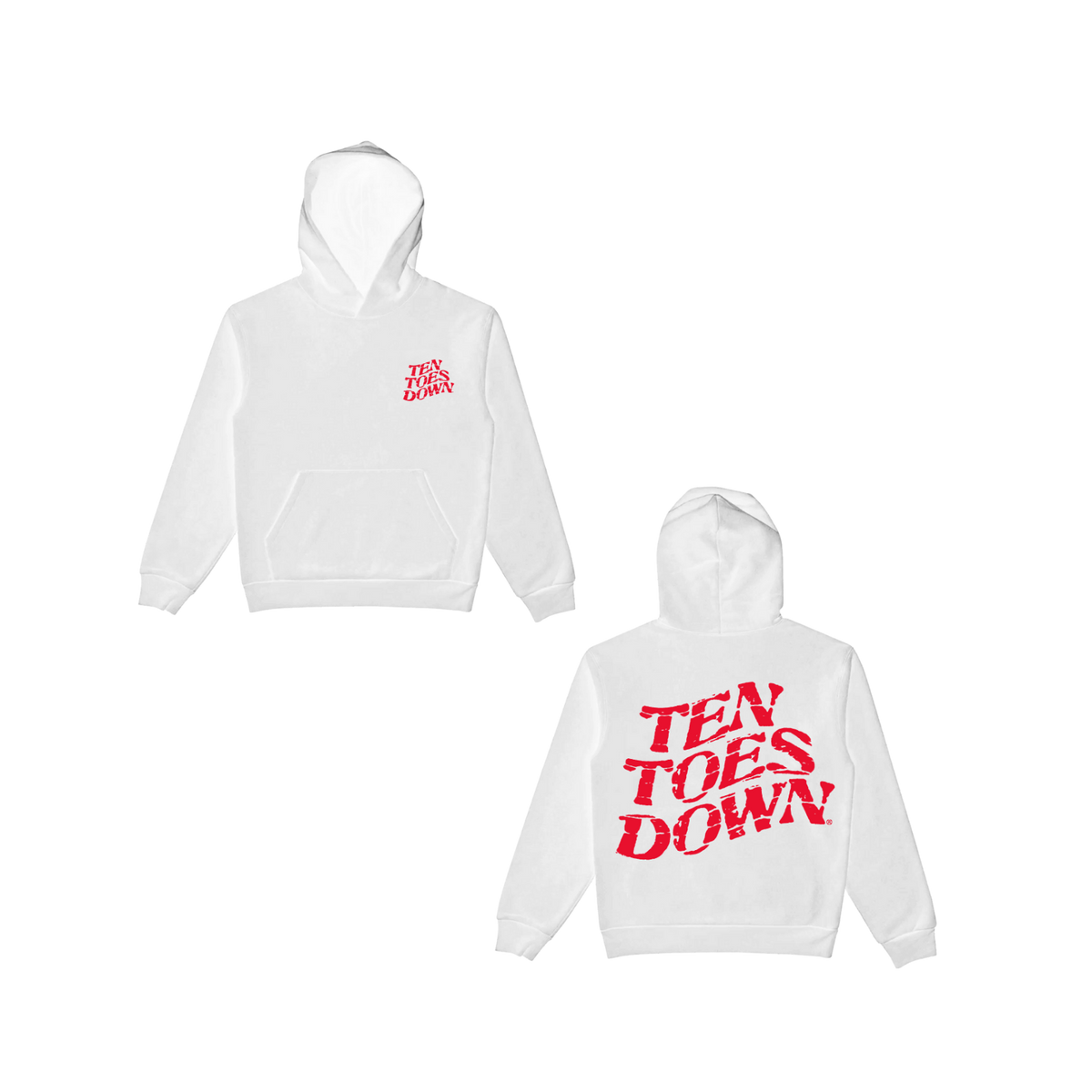 Classic Hoodie Red Splatter Logo