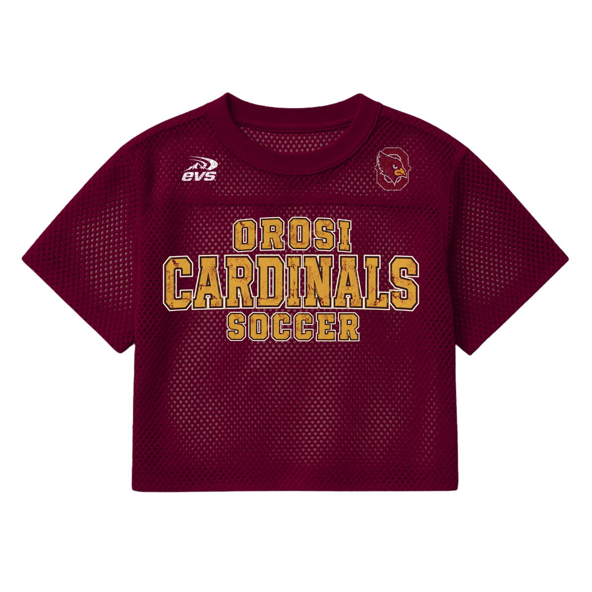 Orosi Cardinals Mesh Crop Jersey