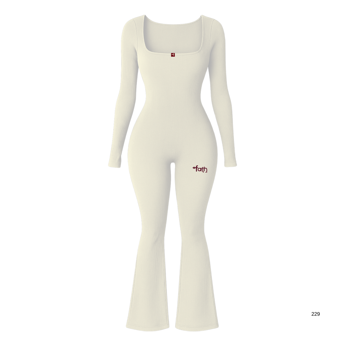 FAITH Ribbed Stretch Jumpsuit