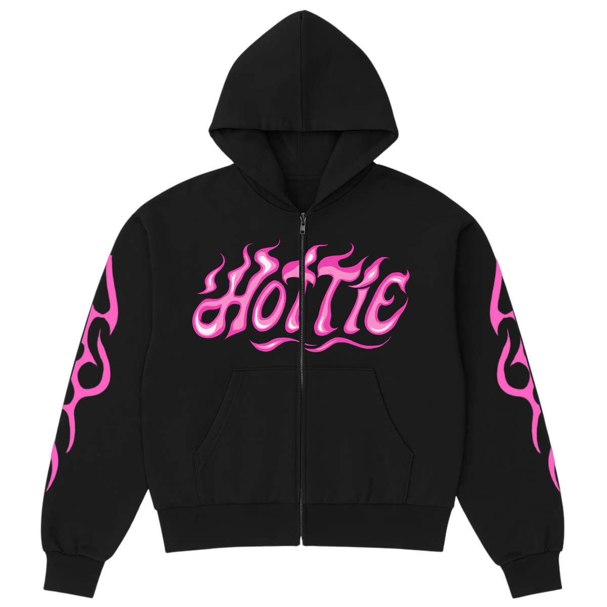 Hottie Cropped Zip Hoodie