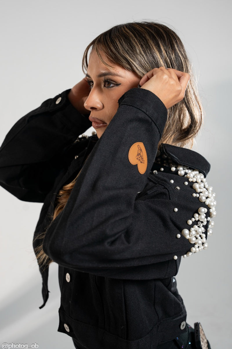 Fatigued & Fly Girl Gang Denim Jacket - Black