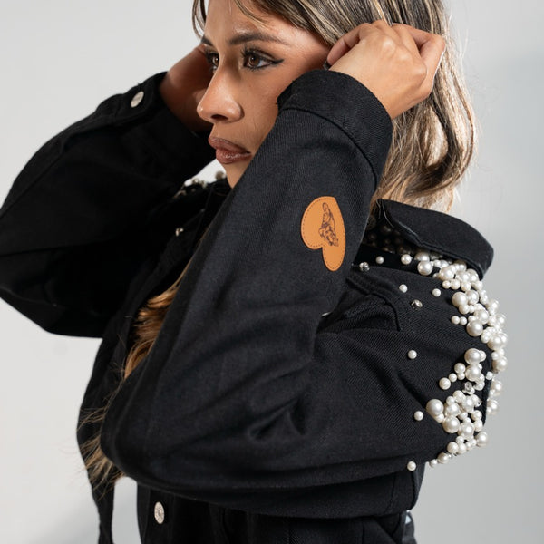Fatigued & Fly Girl Gang Denim Jacket - Black