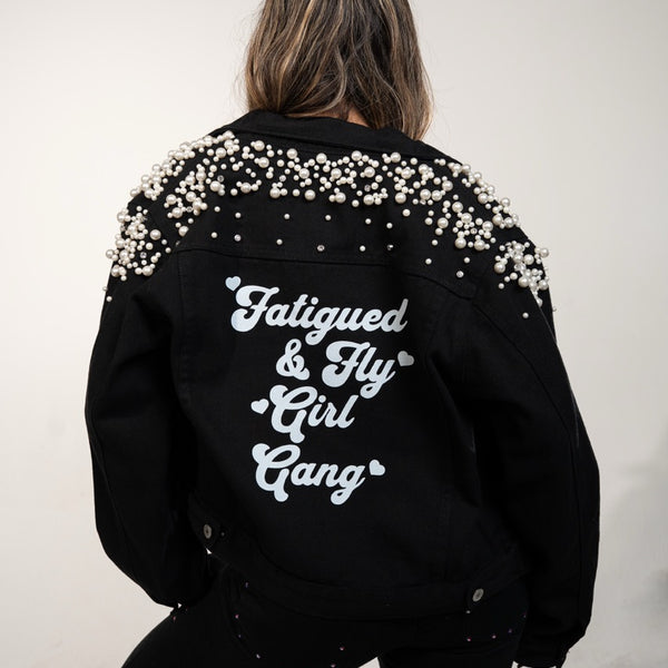 Fatigued & Fly Girl Gang Denim Jacket - Black