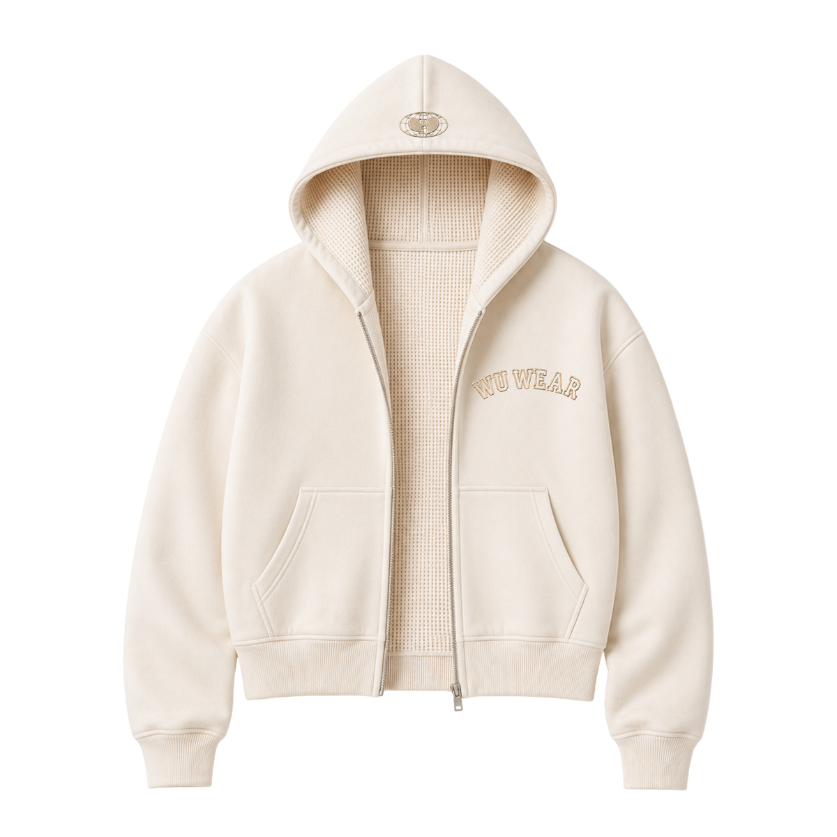 Arch Cropped Zip Hoodie