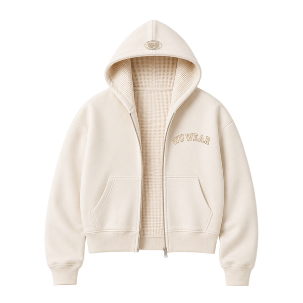 Arch Cropped Zip Hoodie