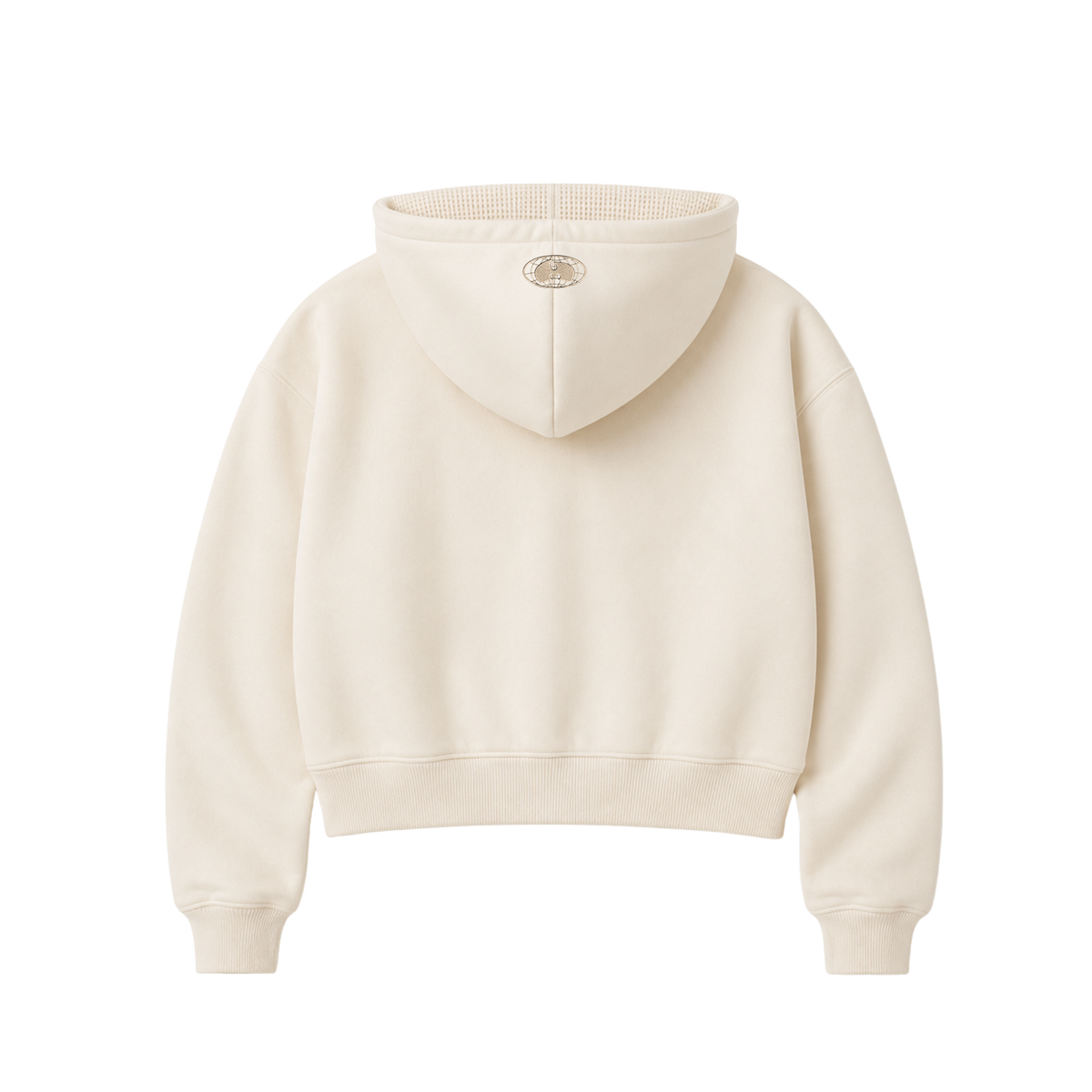Arch Cropped Zip Hoodie