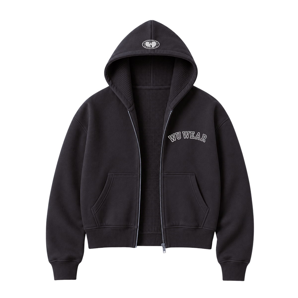 Arch Cropped Zip Hoodie