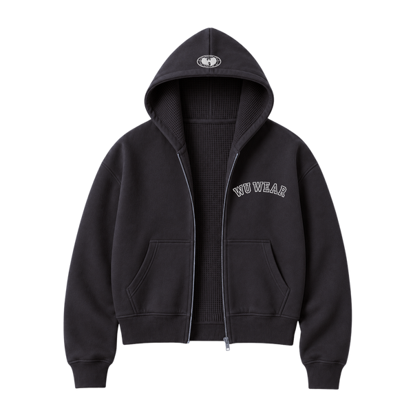 Arch Cropped Zip Hoodie